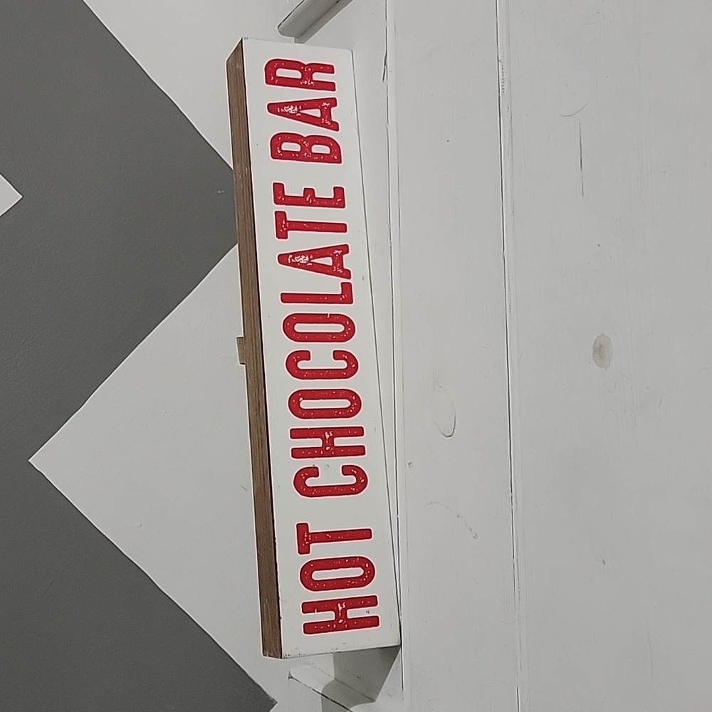 Hot Chocolate Bar sign